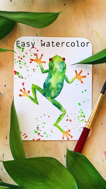 Mary Wu, Frog Species, Isaiah 60 22, Bullet Art, Pet Mice, Watercolor Ideas, Tree Frog, Tree Frogs, Easy Watercolor