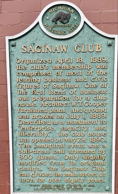 219 - Saginaw Saginaw Michigan, Historical Sites, Michigan, Original Designs, Markers, How To Plan, History