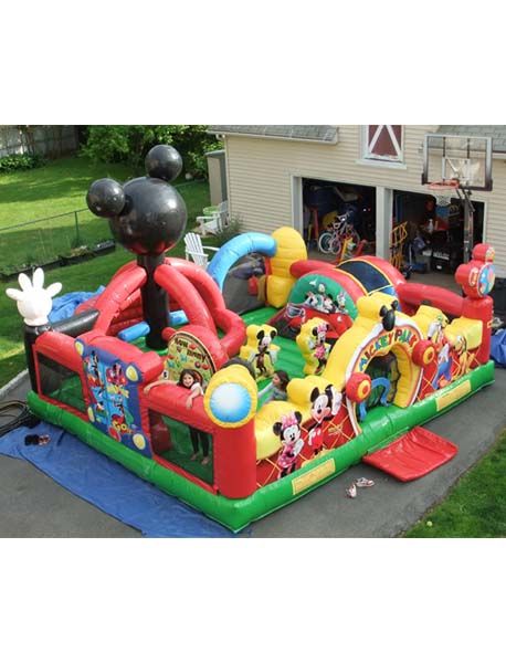 Mickey Park Learning Club Toddler 22×22 – $295 Bounce House Rentals, Mickey Mouse Clubhouse Birthday, Toddler Parties, Shapes Activities, Baby Boy 1st Birthday, Disney Birthday, Soft Play, Mickey Mouse Clubhouse, Boy First Birthday