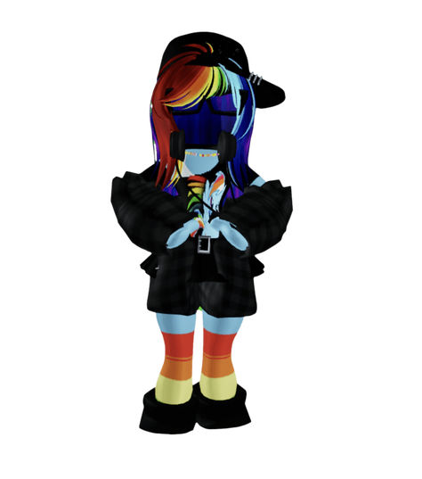 rainbow dash roblox avi; how we feeling abt it??? Roblox Fits, All Things Cute, Rainbow Dash, Cuteness Overload, Rainbow, Dolls