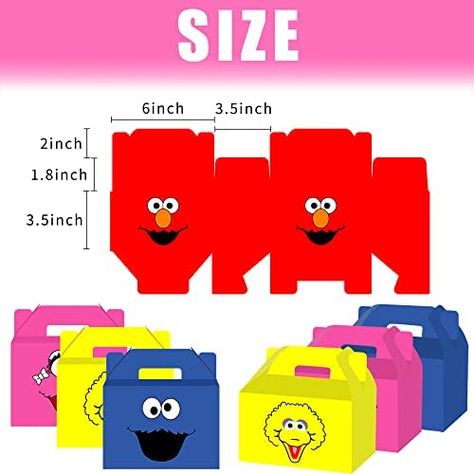 Sesame Street Birthday Party, Elmo Party, Sesame Street Birthday, Kids Party Supplies, Party Treats, Your Amazing, Treat Boxes, Birthday Party Supplies, Sesame Street