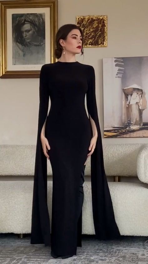 Black Soiree Dresses For Hijab, Dresses To Wear To A Wedding Classy, Engagement Preparation, Turtle Neck Dresses, Elegant Silk Dresses, Sara Dress, Floral Dress Outfits, Modest Dresses Fashion, Black Dresses Classy