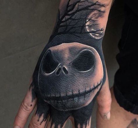 #hand #tattoos #handtattoos Tattoo Nightmares, Pixie Tattoo, Jack Skellington Tattoo, Jack Tattoo, Skull Hand Tattoo, Realistic Tattoo Sleeve, Skeleton Hand Tattoo, Small Love Tattoos, Medusa Tattoo