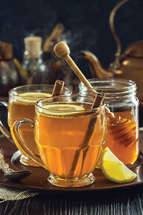 Hot Toddy Recipes For Winter Sipping - Imbibe Magazine Honey Crystalized, Buckwheat Honey, Honey Lemon Tea, Recipes For Winter, Honey Barbecue Sauce, Toddy Recipe, Honey Glazed Salmon, Hot Toddies Recipe, Good Morning Tea