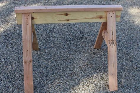 Homemade Sawhorse Plans - Simple, Cheap And Perfect For Every DIY'er! Sawhorse Plans, Saw Horse, Shed Building, Cheap Sheds, Wood Storage Sheds, Shed Building Plans, Primitive Homes, Diy Shed Plans, Horse Diy