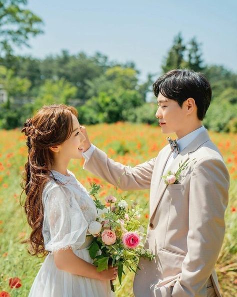 Drama Videos, Korean Wedding Photography, Pre Wedding Photoshoot Outfit, Wedding Photo Studio, Pre Wedding Shoot Ideas, Pre Wedding Photoshoot Outdoor, Couple Poses Reference, Pre Wedding Poses, Wedding Picture Poses