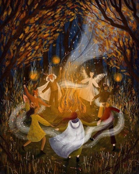 Arte Folk, Wacom Cintiq, Witch Art, Folk Tales, Samhain, Freelance Illustrator, Book Illustration, Yule, In The Woods