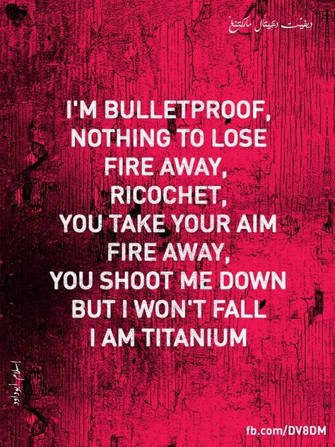 Titanium Titanium Lyrics, Quotes Music, Drawing Quotes, Music Song, Lyrics Quotes, Kirby, Buzzfeed, Song Lyrics, Quotes