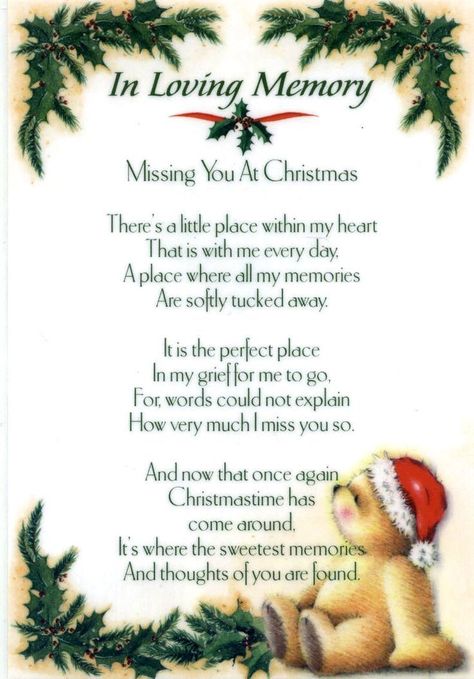 Missing you at Christmas.... And everyday in between. Forever in our hearts Dad Poems, Christmas Poem, Missing Loved Ones, Miss Mom, Loved One In Heaven, Miss My Mom, Miss You Dad, Miss You Mom, Heaven Quotes