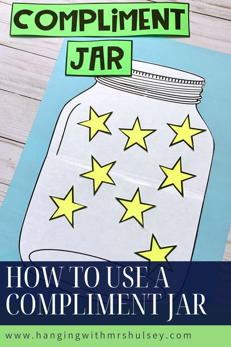 Are you looking for a way to improve or change up your classroom management strategy? Here is one strategy I love using: a class compliment jar! When I use a class compliment jar– I have one rule: The compliment must come from ANOTHER teacher or adminstrator. My personal compliments do not count. This helps my students with behavior outside of our room (like art, PE, lunchroom, etc.). Compliment Jar, Classroom Management Strategies, Lunch Room, Like Art, Character Education, A Class, 3rd Grade, Classroom Management, Language Arts