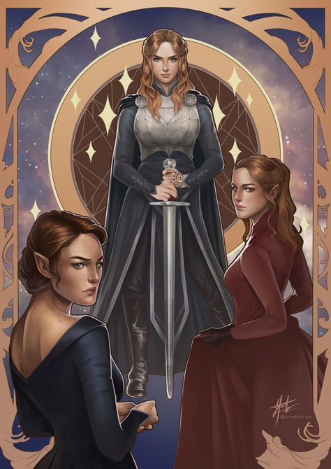 Archeron Sisters, Sarah Maas, Sara J Maas, Feyre And Rhysand, Sisters Art, A Court Of Wings And Ruin, Sarah J Maas Books, A Court Of Mist And Fury, Look At The Stars