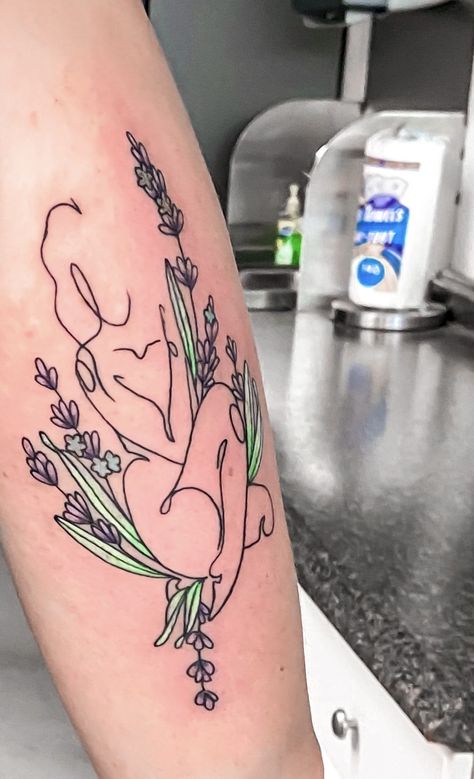 Mother Floral Tattoo, Growing Lady Tattoo, Simple Mother Nature Tattoo, Nurturing Tattoo, Female Nature Tattoos, Nature Woman Tattoo, Mother Nature Tattoos For Women, Earthly Tattoos, Dreamy Tattoo Ideas