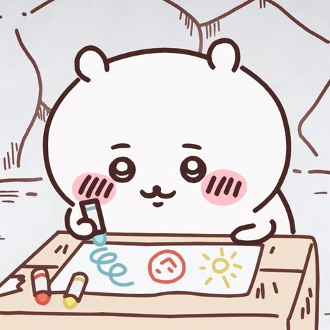 From Chiikawa (ちいかわ) 𝐝𝐞𝐬𝐜: chiikawa pfp. chiikawa icon Jaiden Animations, Funny Doodles, Silly Images, Cute Family, We Fall In Love, Scrapbook Journal, Cute Creatures, Cute Characters, Me Me Me Anime