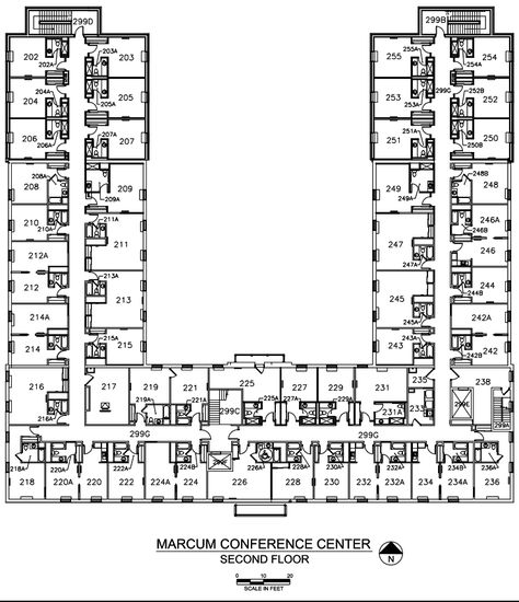 Floor Plans | The Marcum | Campus Services - Miami University Student Accomodation Floor Plan, Motel Plan Design, University Hostel Design Plan, Student Dormitory Floor Plan, Hotel Project Architecture Floor Plans, Dormitory Floor Plan, University Floor Plan, University Layout, Campus Room