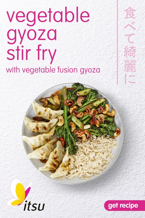 Itsu Recipes, Gok Wan Recipes, Vegetable Gyoza, Steam Vegetables Recipes, Gok Wan, Eat Beautiful, Stir Fry Recipe, Low Carb Salad, Steamed Vegetables