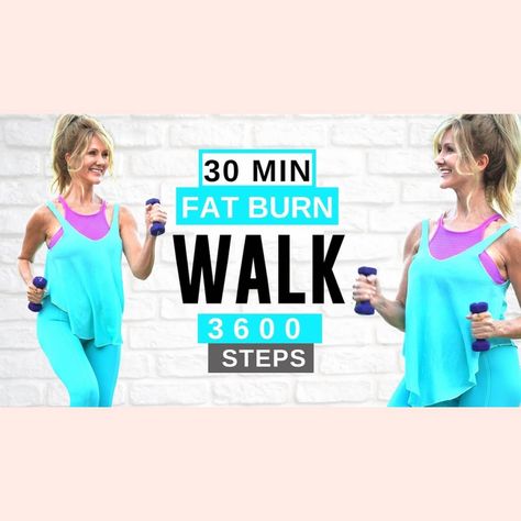 30 Minute Fat Burning Lose weight walking Workout | Low Impact Beginner Friendly! Cardio Exercise for women over 50 and suitable for beginners and seniors! Fabulous Fifties Exercises, Walking With Weights, Walk Fit, Fabulous 50s, Indoor Walking, Fabulous 50, Walking Workout, Belly Fat Overnight, Indoor Workout