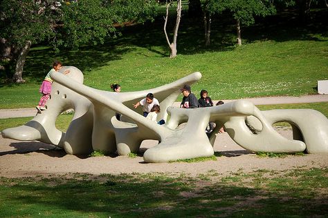 Interactive Sculpture by sirgious, via Flickr Interactive Sculpture, Monster Sculpture, Recycle Sculpture, Lakeside Park, Outdoor Gathering Space, The Family Stone, Public Sculpture, Green Monster, Playground Design