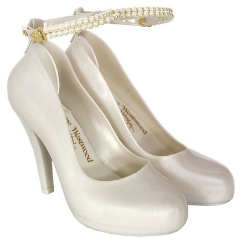 Vivienne Westwood Heels, Vivienne Westwood Wedding, Vivienne Westwood Melissa, Vivienne Westwood Shoes, White Platform Shoes, Heels Aesthetic, Pearl Shoes, Dr Shoes, White High Heels