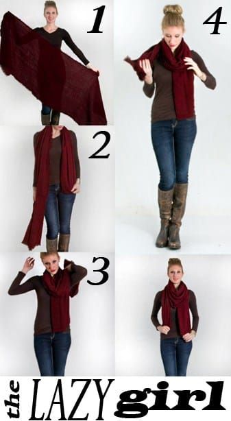 Warm Ways to Wear a Scarf This Winter – Glik's Scarf Tying Ideas, How To Wear A Blanket Scarf, Ways To Tie Scarves, Wear A Scarf, Scarf Knots, Winter Scarves, Ways To Wear A Scarf, How To Wear A Scarf, Diy Vetement