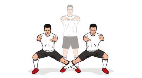 Stretching: Lateral adductor squat | FourFourTwo Body Maintenance, Lateral Squat, Strength Program, After Workout, Strength Workout, Body Weight, You Fitness, Gym Life, Stretching