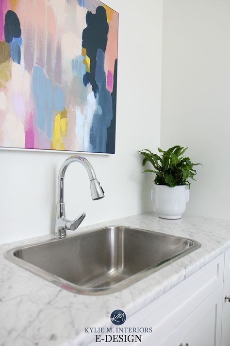 The 8 Best BOUGIE Laminate COUNTERTOPS on a Budget - Kylie M Interiors Carrara Bianco Formica Countertops, Marble Laminate Countertop, Countertops On A Budget, Countertop Update, White Laminate Countertops, Kylie M Interiors, Formica Countertops, Laminate Counter, Travertine Marble