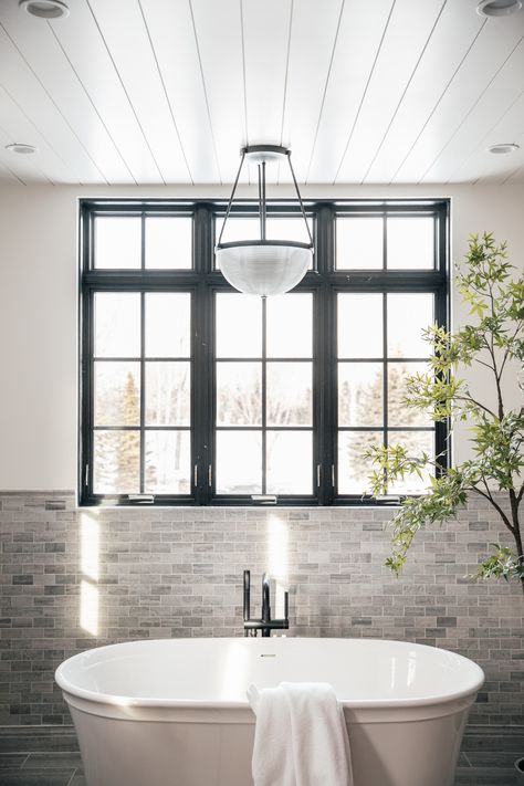 Casual Friday: Musical lights, bathroom plans, Kitchen Inspo!, Burn out, What I wore + WEEKEND SALES! - Chris Loves Julia Light Over Tub, Window Place, Oregon House, Lights Bathroom, Window In Shower, Bathroom Plans, Chris Loves Julia, Tub Tile, Bathroom Windows