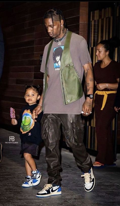 Travis And Stormi, League Fits, Drake Fashion, Travis Scott Outfits, Travis Scott Fashion, Kylie Travis, Looks Hip Hop, Estilo Kylie Jenner, Jordan Outfit