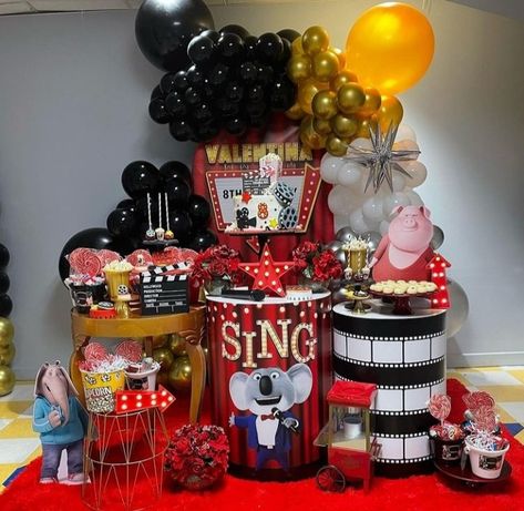 Sing Party, Sing Party Ideas, Sing 2 Birthday Party Ideas, Sing Themed Birthday Party, Sing 2 Birthday Party, Sing Birthday Party Ideas, Truck Theme Birthday, Movie Birthday Party, Piñata Ideas