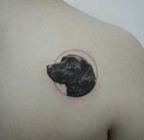 Pet Portrait Tattoos, Pet Tattoo Ideas, Yogi Tattoo, Bridge Tattoo, Wrap Around Wrist Tattoos, Pet Tattoos, Tattoos For Dog Lovers, Portrait Tattoos, Optical Illusion Tattoo