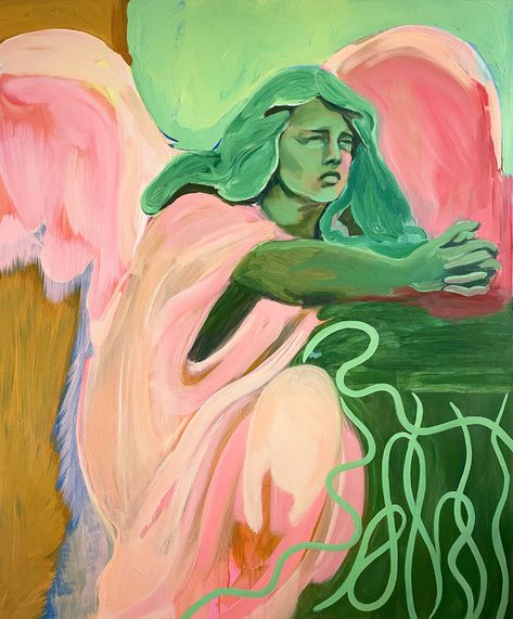 'It's All Relative' 2021 — AMY BEAGER Amy Beager, Expressive Painting, Arts Club, Big Magic, 25k Followers, Green Theme, Color Studies, Art Club, Spiritual Art