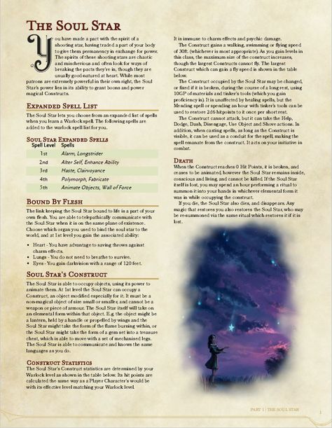 Dnd Astronomer, Sorcerer Subclass 5e, Warlock Homebrew, Sci Fi Dnd, Dnd Rules, Space Dnd, Dnd Subclasses, School Campaign, Dnd 5