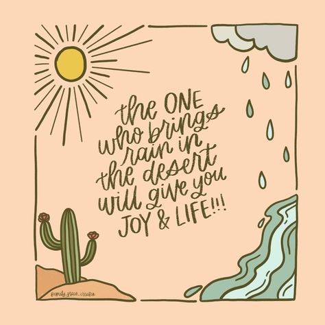 ☀️🌵💦⛲️ “The LORD will guide you always; he will satisfy your needs in a sun-scorched land and will strengthen your frame. You will be like a well-watered garden, like a spring whose waters never fail.” Isaiah 58:11 NIV I found this verse and these quotes to be encouraging, & I hope you do too!! 🫶🏻 • • #illistration #ipaddrawing #procreate #procreateart #christian #bibleverse #biblelettering #christianlettering #calligraphy #isaiah58 God Is My Anchor, Isaiah 58, The Throne Of God, Bible Doodles, Hebrews 12, Honey Love, Ipad Drawings, Quotes Bible Verses, Milk Coffee