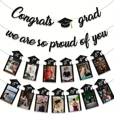 Faster shipping. Better service Label Marker, Graduation Party Decorations, Paper Banners, Airtight Food Storage Containers, Congrats Grad, Grad Photos, Photo Banner, Graduation Ideas, Graduation Decorations