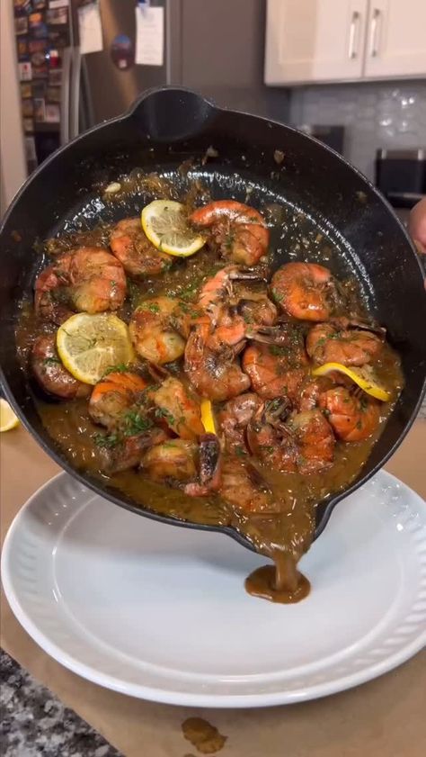 Seafood Network🦞🦐🦀🦑🐙🍤 (@seafood_network) on Threads Cajun Bbq Shrimp, Bbq Shrimp Recipe, Shrimp Bbq Recipes, Louisiana Dishes, Jambalaya Recipe Easy, Cajun Shrimp Recipes, New Orleans Recipes, New Orleans Style, Fish Dinner Recipes