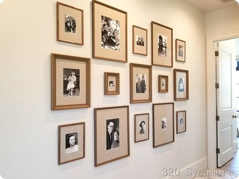 Family History Photo Wall, Ancestor Wall, Ancestry Wall, Hall Pictures, Interior Updates, Antique Room, Family Gallery Wall, Contemporary Southwest, Photo Wall Display