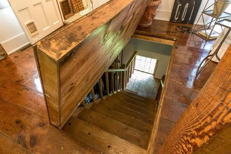 35 Secret Room Ideas You Would Want in Your Home Door To Basement, Tennessee Home Decor, Alaska Homes, Secret Room Ideas, Staircase Fireplace, Hidden Passageways, Secret Rooms In Houses, Tiny Homes Ideas, Secret Window