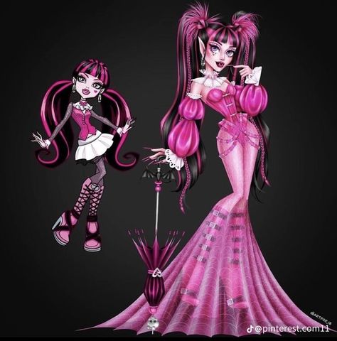 Monster High Collection, Draculaura Aesthetic, Drag Queen Outfits, Arte Monster High, Lagoona Blue, Pokemon Cosplay, Monster High Art, Monster High Characters, Illustration Fashion Design