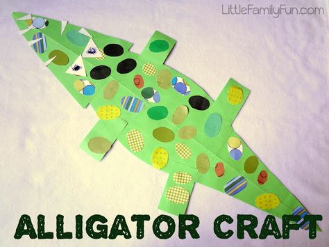 The boys and I made this awesome alligator craft together to go along with the book we read: "Trosclair and the Alligator,"  by Peter... Alligator Craft, Alligator Crafts, Crocodile Craft, Jungle Crafts, Zoo Crafts, Book Craft, Activities For Boys, Alphabet Crafts, Crafts For Boys