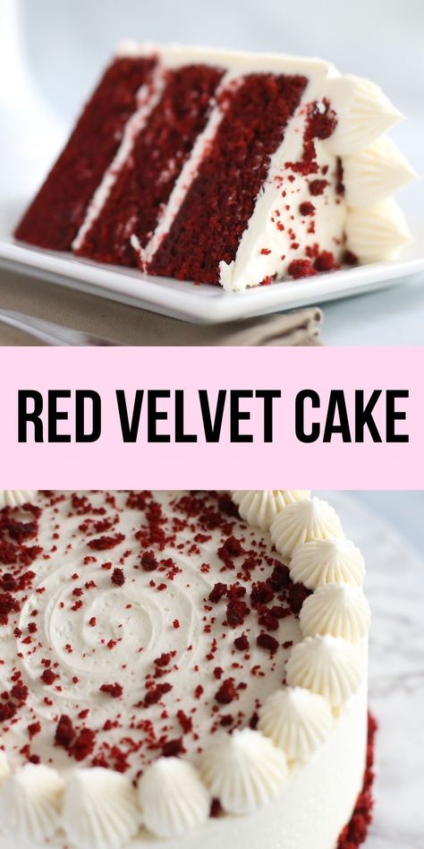 Best Red Velvet Cake Recipe, Best Red Velvet Cake, Red Velvet Cake Recipe, Velvet Cake Recipes, Cakes Recipes, Mary Berry, Cake With Cream Cheese, Round Cake Pans, Red Velvet Cake