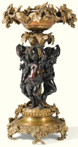 Of Royal and Noble Descent | Sotheby's Bronze Centerpiece, Sothebys Art, Deco Paint, Art Nouveau Furniture, Silver Teapot, Carved Furniture, Antique Clocks, Beautiful Interior Design, Antique Vase