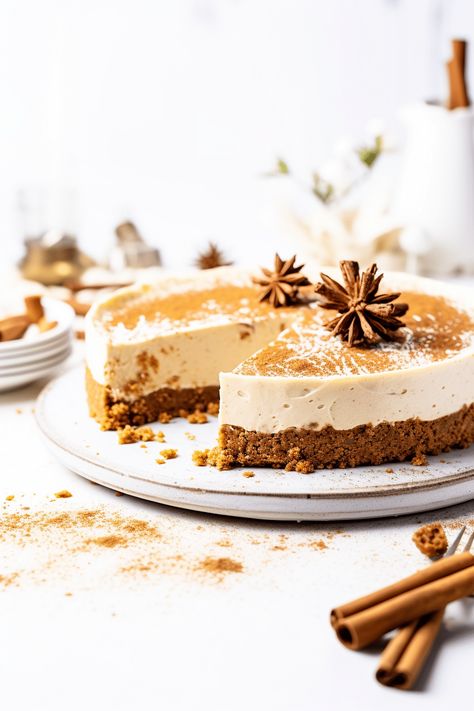 Unforgettable Keto Gingerbread Cheesecake: A Wholesome Indulgence for Your Low-Carb Lifestyle Keto Gingerbread Cheesecake, Keto Christmas Cheesecake, Keto Gingerbread Cake, Keto Gingerbread, Holiday Cheesecake, Low Carb Gingerbread, Gingerbread Cheesecake, Eggnog Cheesecake, Christmas Cheesecake