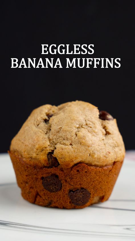 These Muffins are moist, tender, buttery, and flavored with cinnamon. We can make them plain or add walnuts or chocolate chips; either way, they are equally delicious. The recipe is straightforward, and this is one of those easy and quick muffin recipes. Eggless Banana Muffins, Eggless Muffins, Cake Orange, Double Chocolate Muffins, Orange Muffins, Eggless Desserts, Eggless Recipes, Eggless Baking, Banana Chocolate Chip Muffins