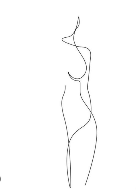 Womens Figure Tattoo, Human Figure Tattoo, Lady Silhouette Tattoo, Woman Body Tattoo Silhouette, Tattoo Of Woman Body Outline, Female Silhouette Tattoo, 1920s Tattoo, Abstract Body Line Art, Figure Tattoo