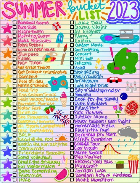 Summer Movies List 2023, Summer Time Bucket List, Summertime Bucket List, Summer Bucket List 2023 For Adults, Summer Bucket List Teenager, Summer Bucket List 2024 Printable, Summer To Do List 2023, Fun Summer Bucket List Ideas, Summer Bucket List Ideas 2024 Poster