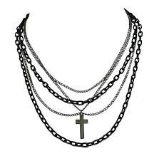 Gothic 80s, Chain Cross Necklace, Emo Jewelry, Necklace With Cross, Cross Choker Necklace, Necklaces Choker, Cross Choker, Grunge Jewelry, Goth Necklace