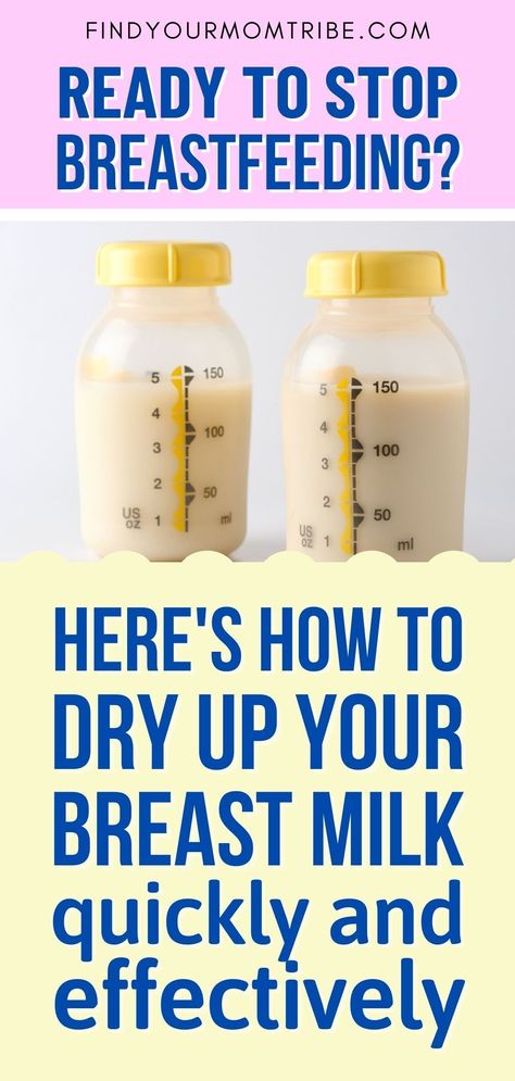 All good things come to an end, including breastfeeding your little one. Here are effective methods of how to dry up breast milk fast. How To Dry Up Milk Supply, How To Dry Up Breastmilk, Dry Up Breastmilk Fast, Dry Up Milk Supply, Dry Up Breastmilk, Pumping 101, Nose Picking, Stopping Breastfeeding, Breastmilk Supply