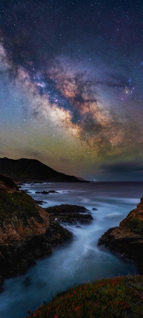 Milkyway Galaxy Wallpaper, Milky Way Pictures, Royal Blue Wallpaper, Sony A7riii, Milkyway Galaxy, Milky Way Photography, California Coastline, Simple Phone Wallpapers, Milky Way Galaxy