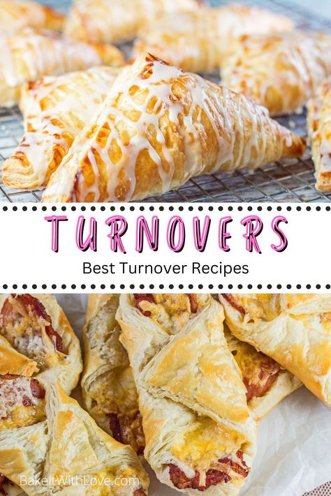 Best Turnover Recipe, Easy Turnover Recipes, Pineapple Turnovers Recipe, Homemade Turnovers, Turnovers Recipes, Pizza Turnovers, Berry Turnovers, Turnover Dough, Puff Pastry Turnovers