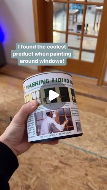 @lovelivedream_llc on Instagram: "Comment Paint for 🔗 
I found the COOLEST product! Have you tried masking liquid before?! This is my first time and I’m mind blown… you simply paint a layer on the window you want to mask and let it dry. (I recommend you do two coats so that it’s thick enough or you may have issues peeling) After it’s dry, you’re good to paint! When you’re finished, take a razor and cut along the edges and then peel!! It’s SOO SATISFYING and went so quickly. So much easier than trying to mask and tape everything off!

Have I convinced you to try it? 😍 🎥 @comestayawhile 

#interiorpaint #paintingtips #diyhome #diyhomeprojects #homeimprovement" Masking Liquid, Paint Door, Flipping Houses, Window Painting, Home Reno, Painting Tips, Have You Tried, Interior Paint, Masking Tape