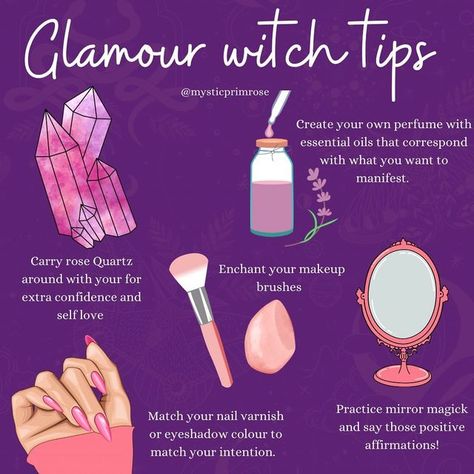 Nail Magic Witch, How To Enchant Perfume Witchcraft, Enchanting Makeup Spells, Glamour Magick Oil, Charging Sigils, Perfume Witchcraft, Witchcraft Beauty, Glamour Witchcraft, Glamor Magic